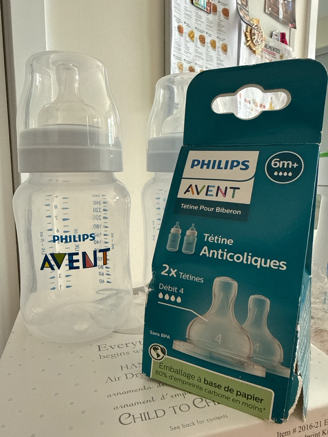 New - Philips Avent 2x Anti-Colic Nipples Size 2 and 4