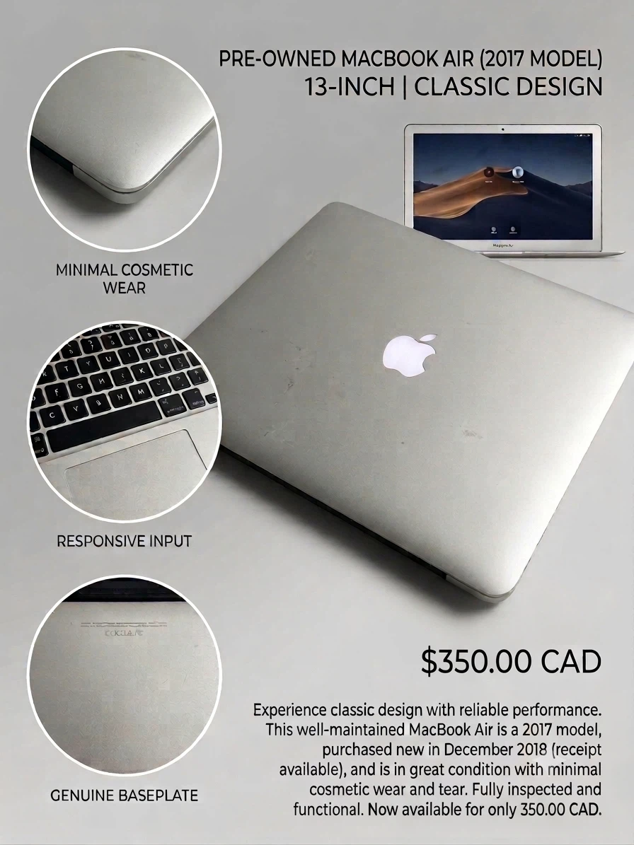 MacBook Air - 8 GB RAM - 256 SSD - Available for Sale