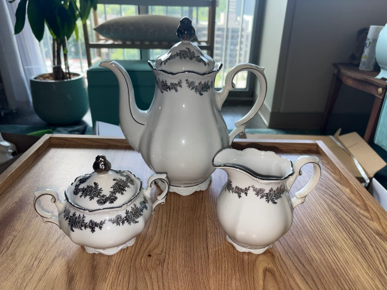 Bavaria Germany Fine Porcelain Tea Set - photo 3