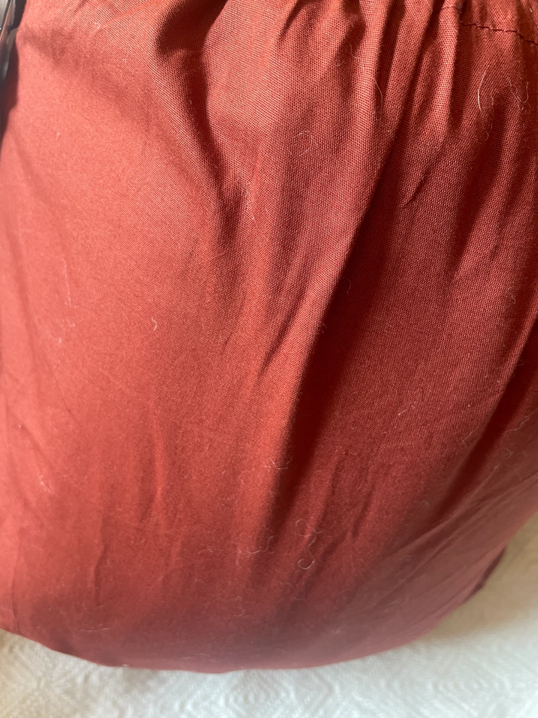 Hudson's Bay King 4 Piece Washed Cotton Percale Sheet Set - Rust - photo 4