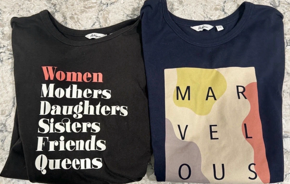Women’s Reitmans Graphic Printed T-Shirt($8 each/ both for $10)