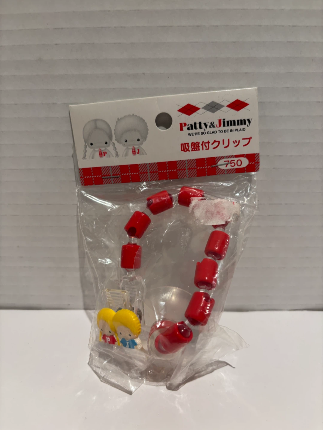 1998 Sanrio PATTY & JIMMY Window Suction Clip Vintage Japan