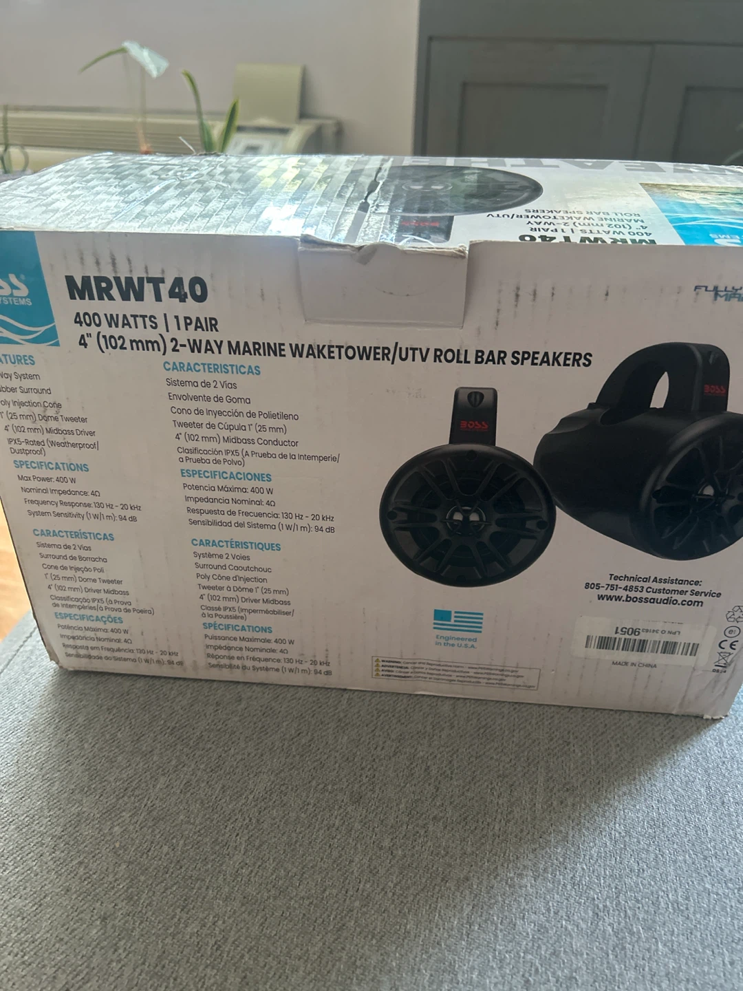 BOSS MRWT40 4" Marine Waketower/UTV Roll Bar Speakers - photo 2
