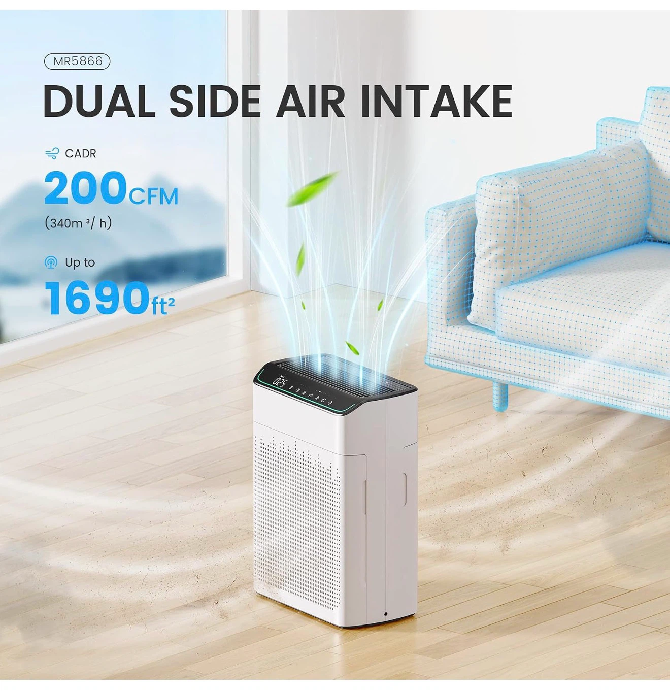 MERONTE Air Purifier - Ivory