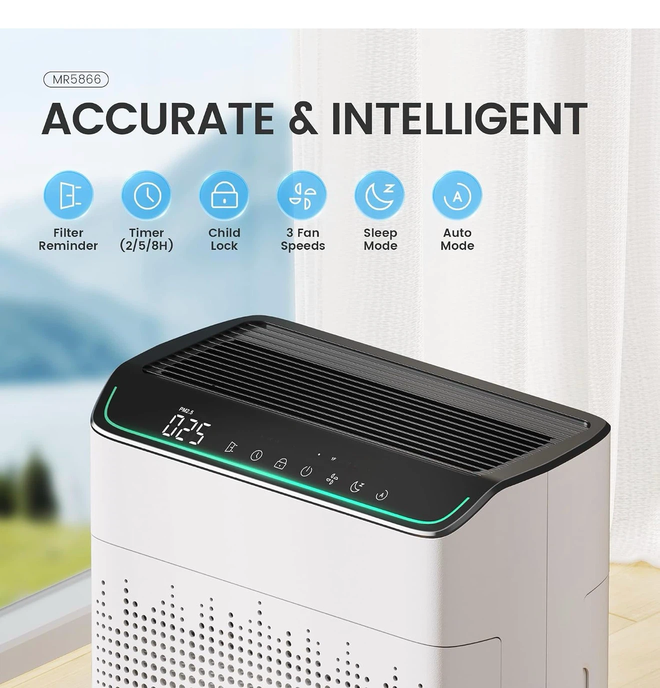 MERONTE Air Purifier - Ivory - photo 5