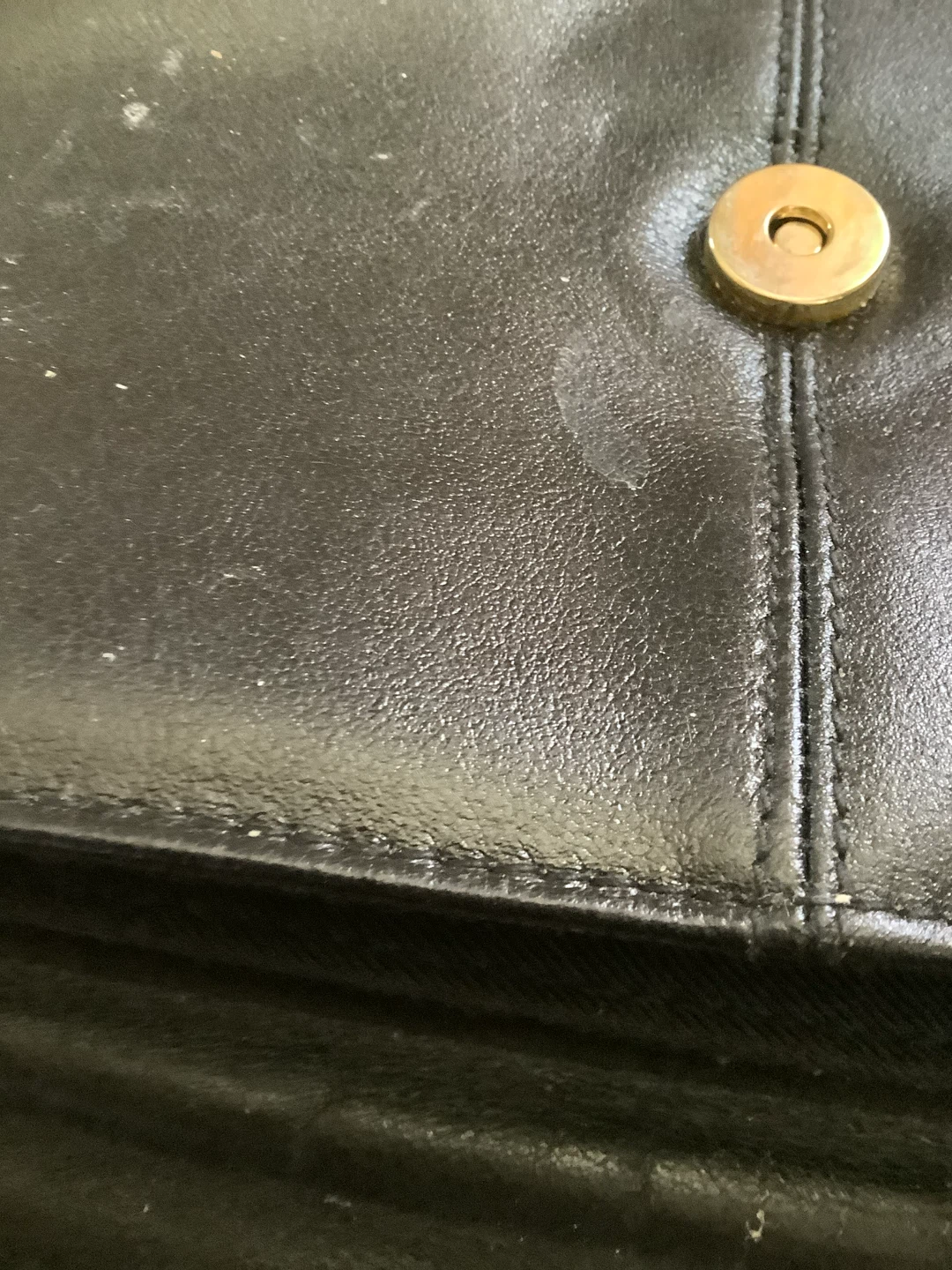Black Leather Clutch Purse - photo 3