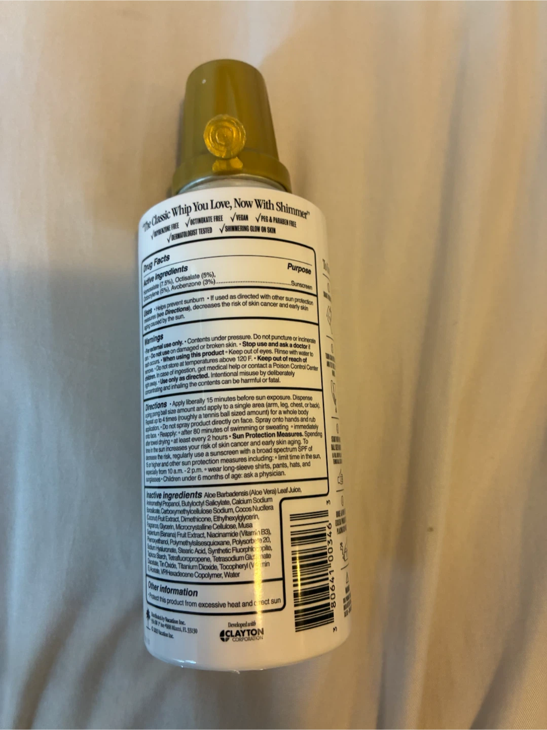 Vacation Classic Whip SPF 30 Shimmer Sunscreen Mousse - photo 2