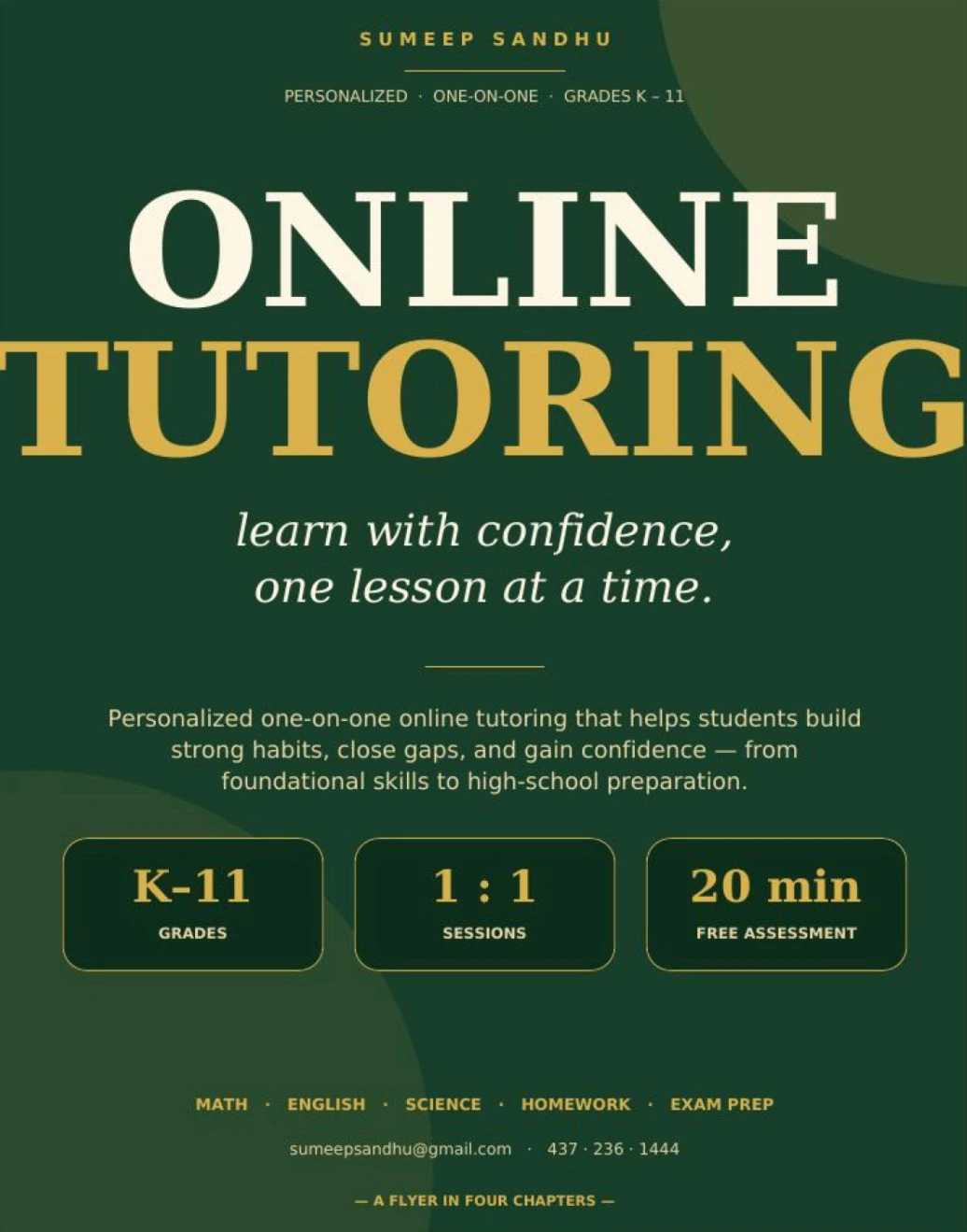 Online Tutoring Services for Grades K-11