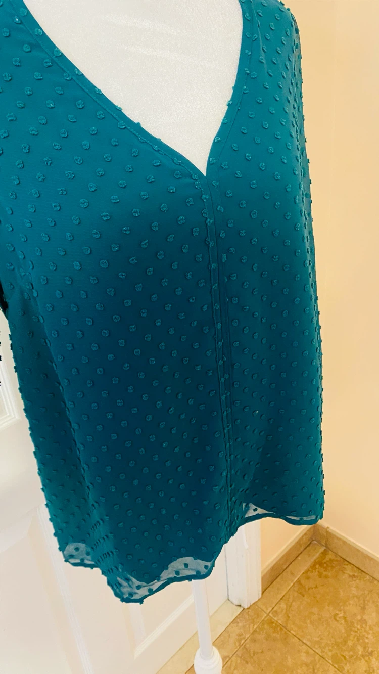 J crew size small clip dot blouse - photo 3