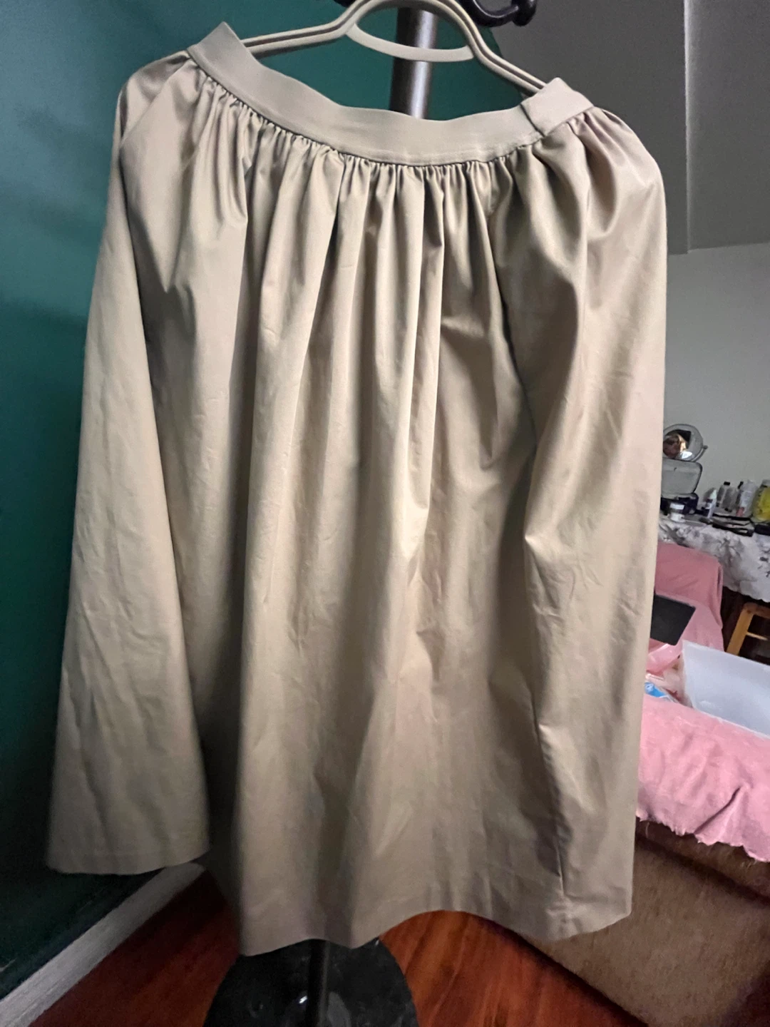 Uniqlo Beige cotton  Midi Skirt- (Fits S–M) - photo 3