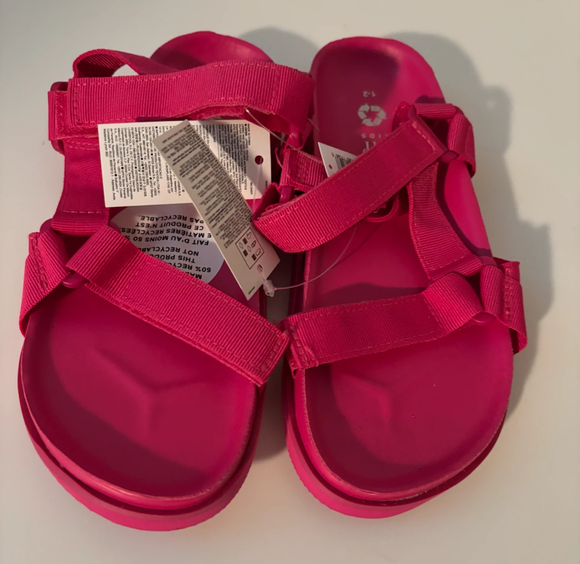 New Gap Kids Pink Sandals size  1 - 2