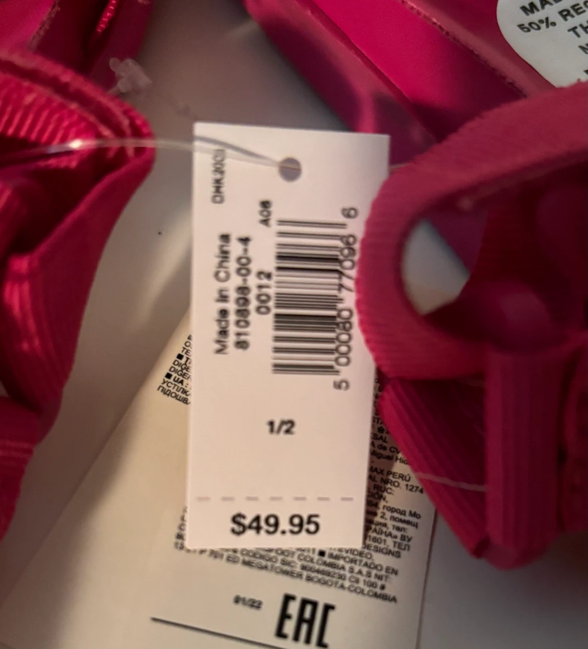 New Gap Kids Pink Sandals size  1 - 2 - photo 3