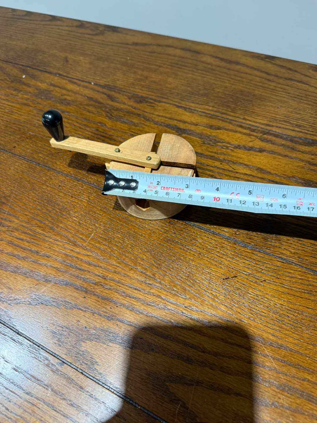 Vintage Wooden "Do-Nothing Machine" Desk Toy - photo 3