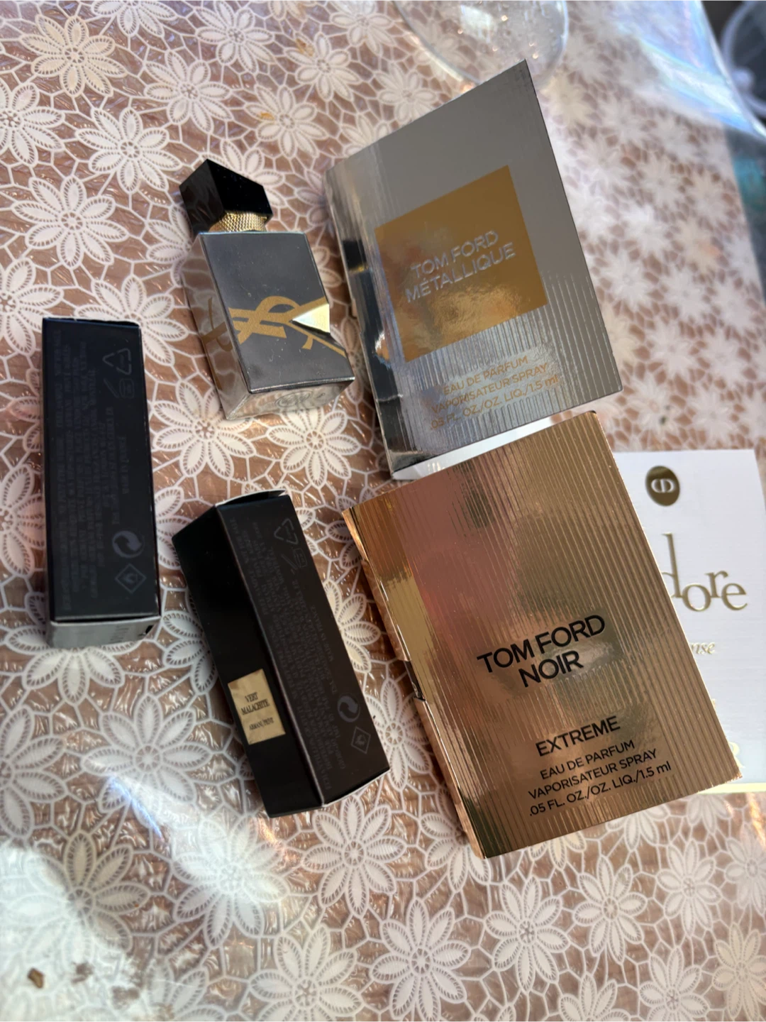 Assorted Perfume Samples - Tom Ford, YSL, Armani
