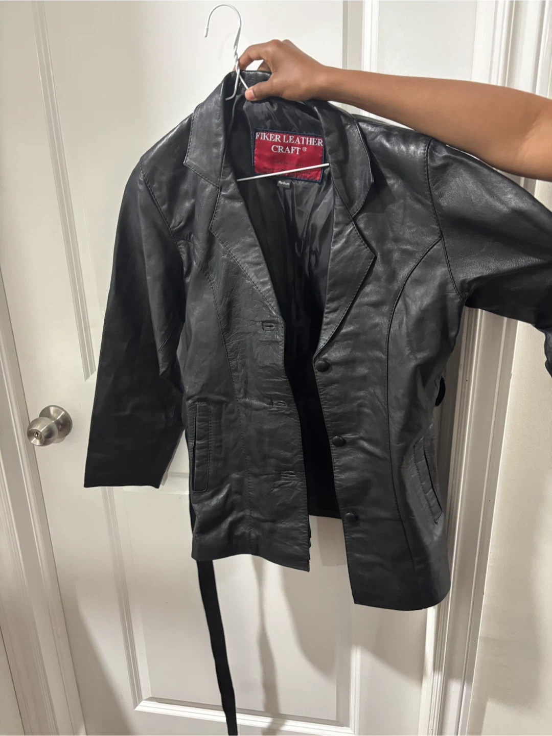Leather Black Blazer Jacket