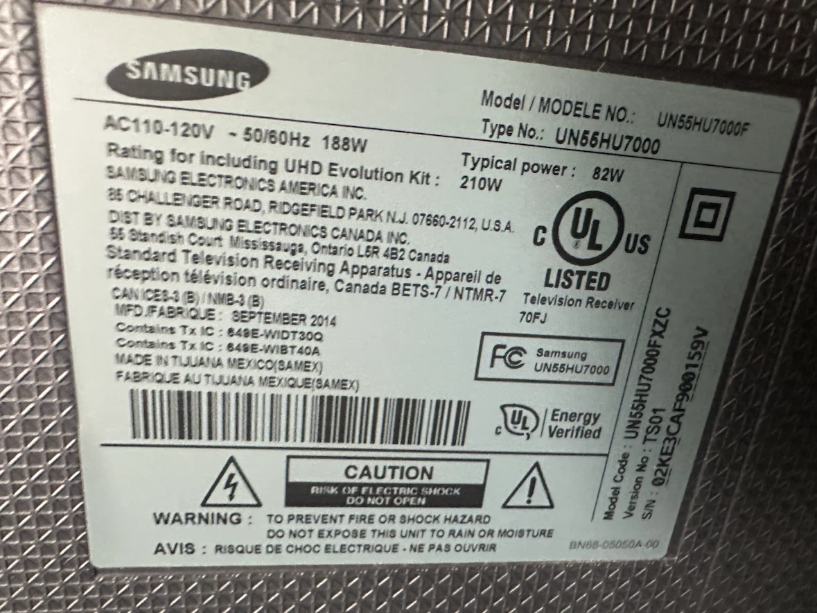 Samsung 55" Smart UHD TV UN55HU7000 - photo 3