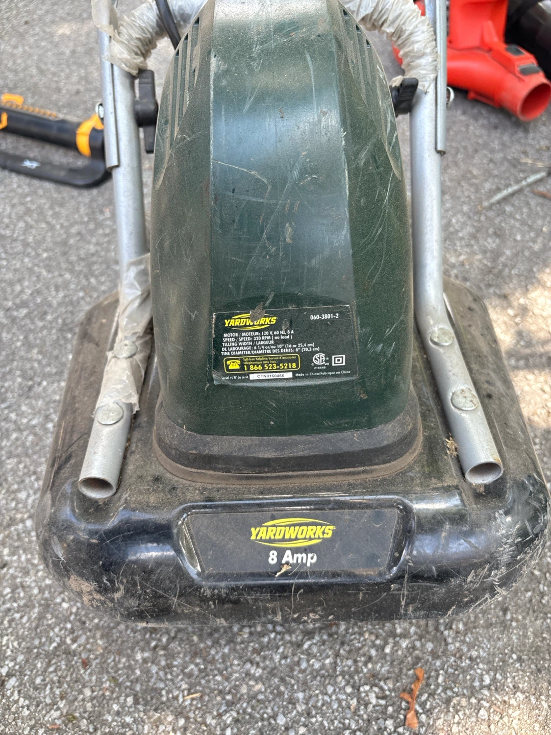 YARDWORKS Electric Tiller - 8 Amp - photo 3