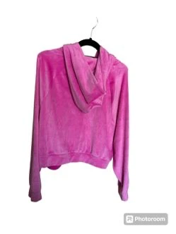Victoria's Secret Pink Velour Zip-Up Hoodie- Medium - photo 3