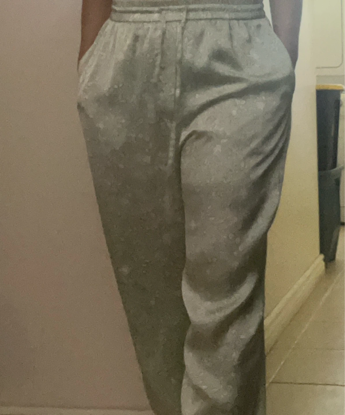 Zara Satin Jogger-Style Pants – Size L