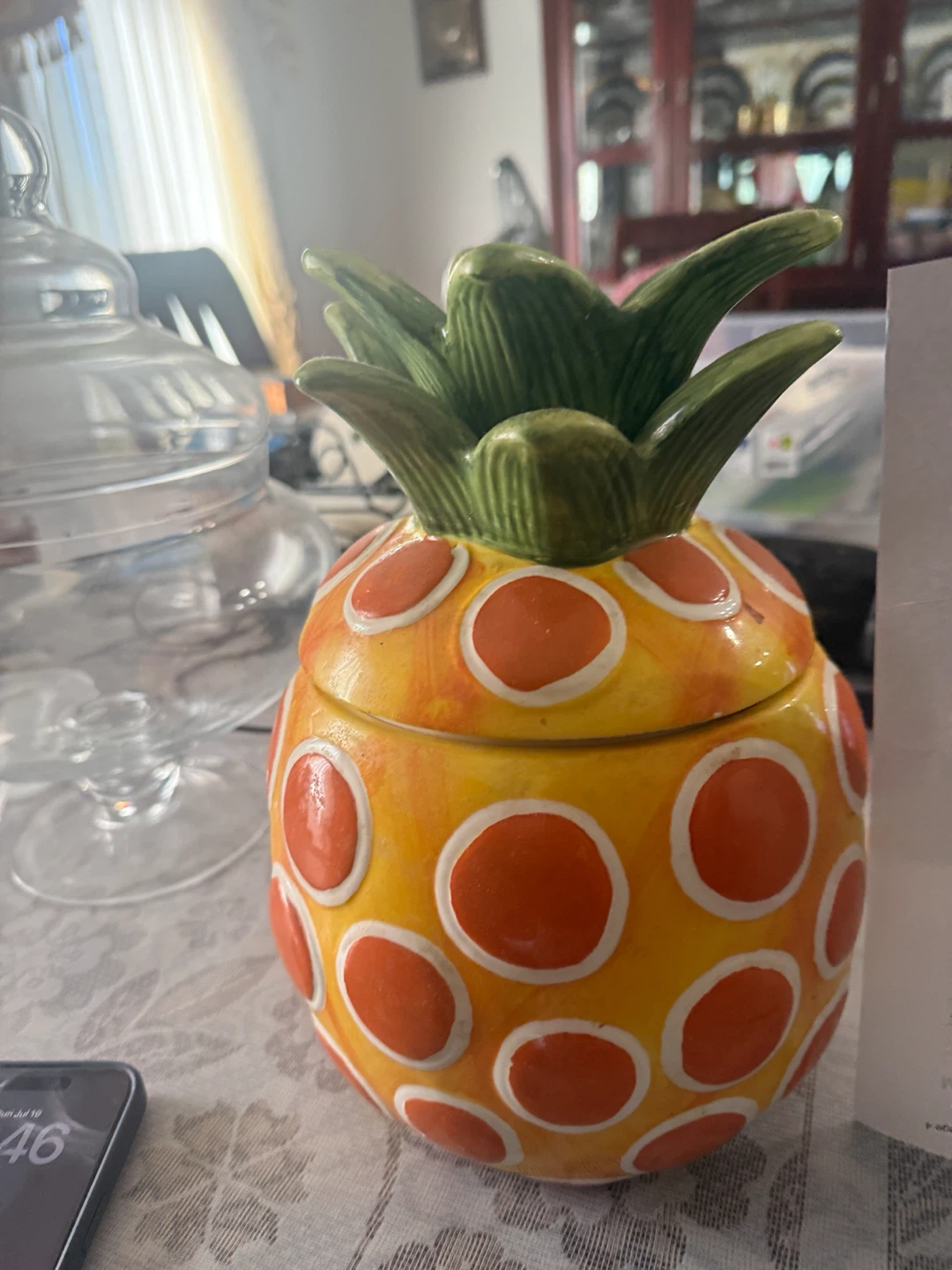 Ceramic Pineapple Cookie Jar - photo 3