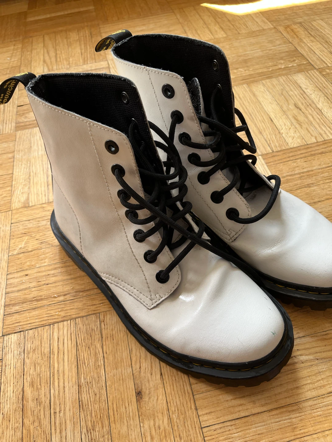 Dr. Martens White Boots