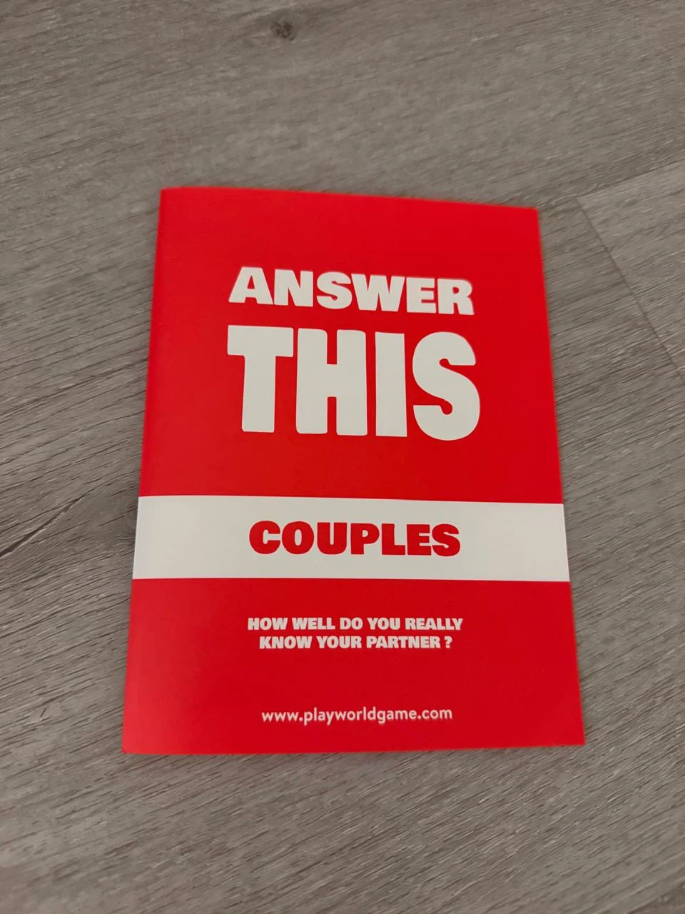 Answer This Couples Card Game