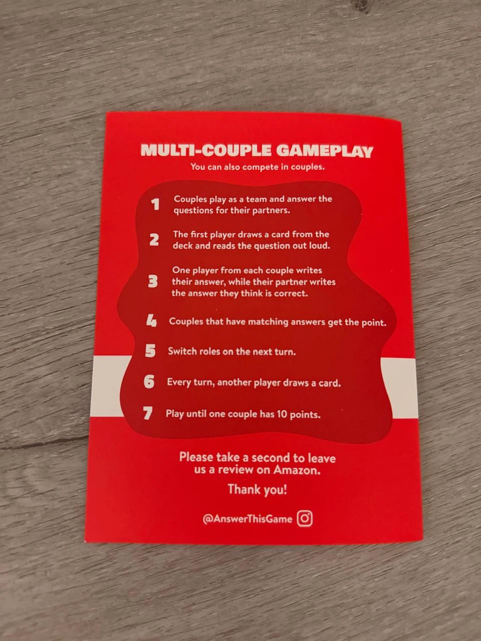 Answer This Couples Card Game - photo 2