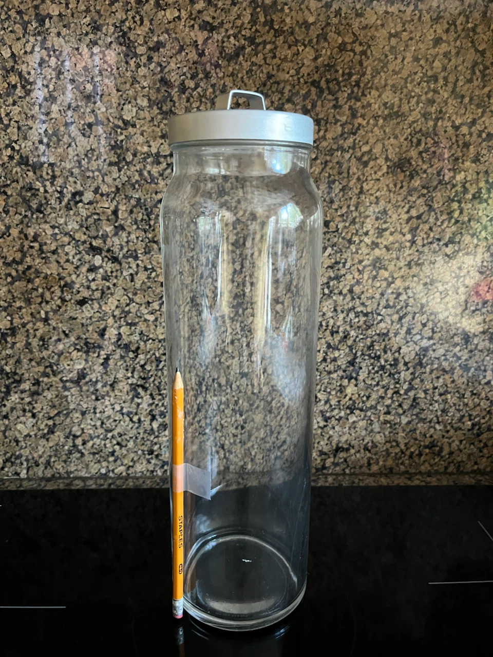 Tall Glass Pantry Jar with Lid