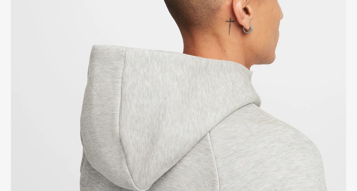 Nike Tech Fleece Full Zip Hoodie Grey - photo 3