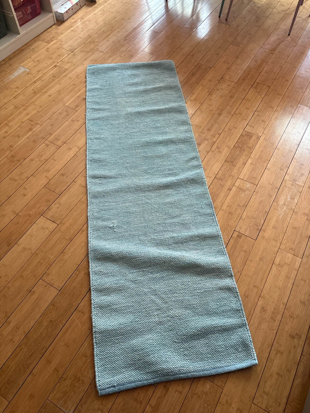 Light Blue Woven Yoga Mat