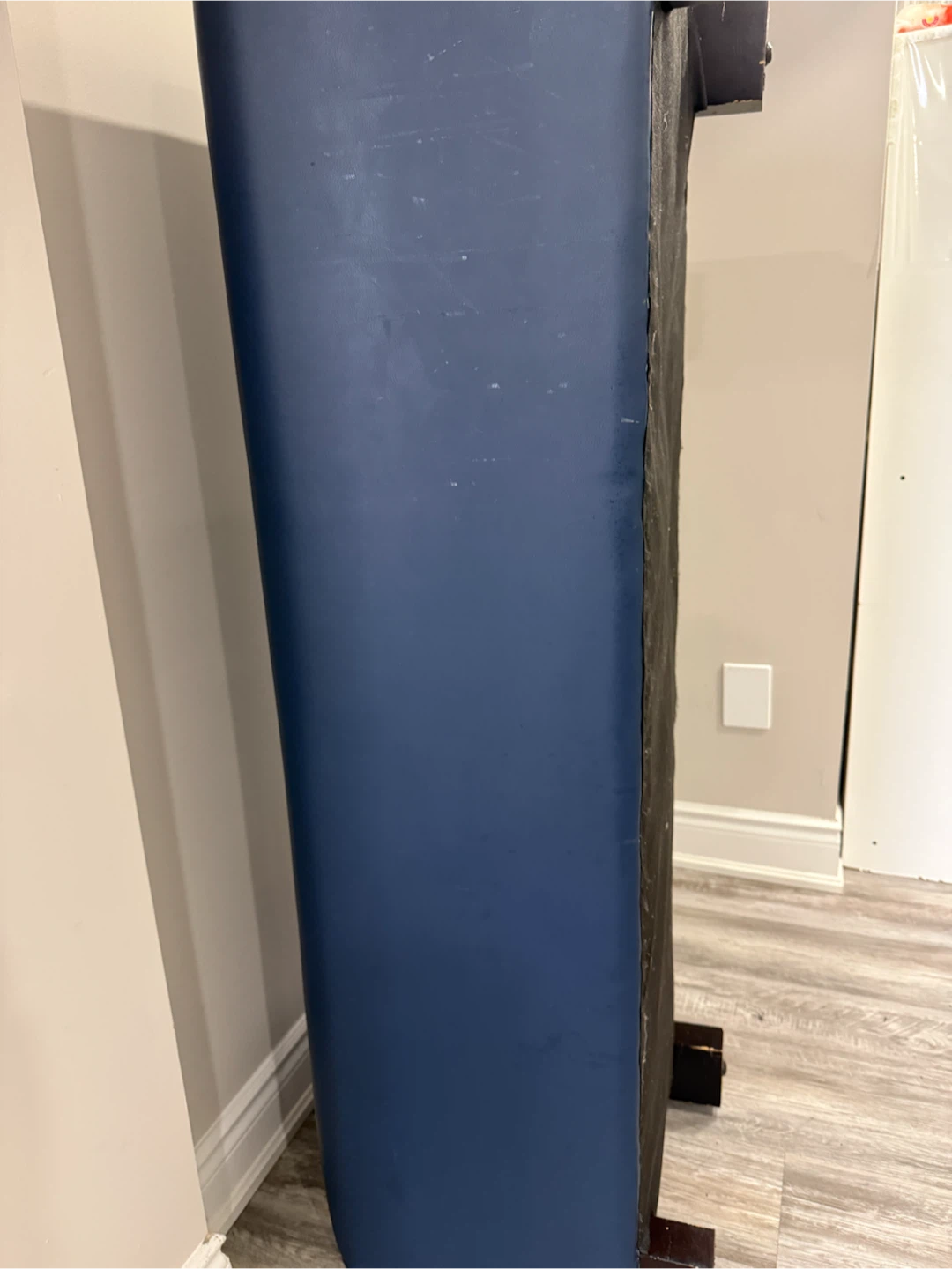 Blue Upholstered Bench - photo 2