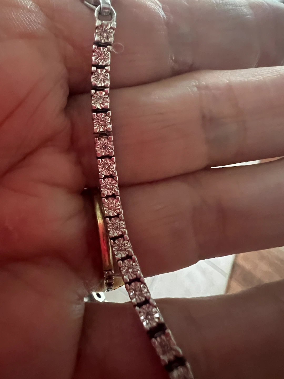 925 Sterling Silver Diamond Tennis Bracelet - photo 3