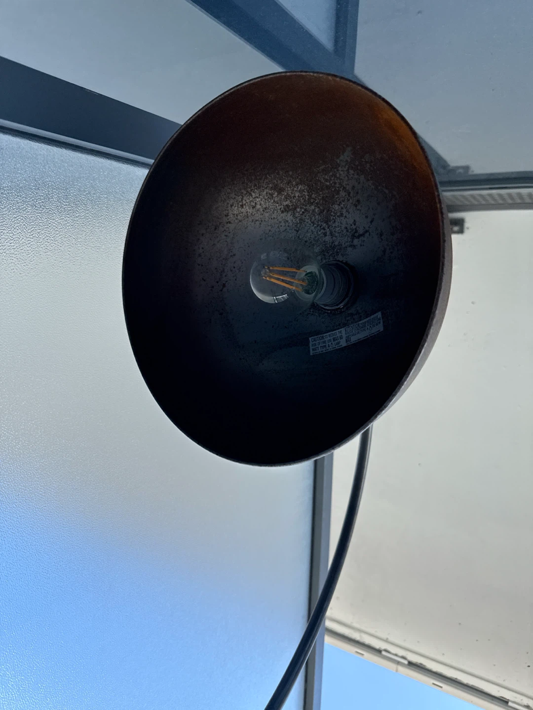Arc Floor Lamp with Dome Shade - photo 2