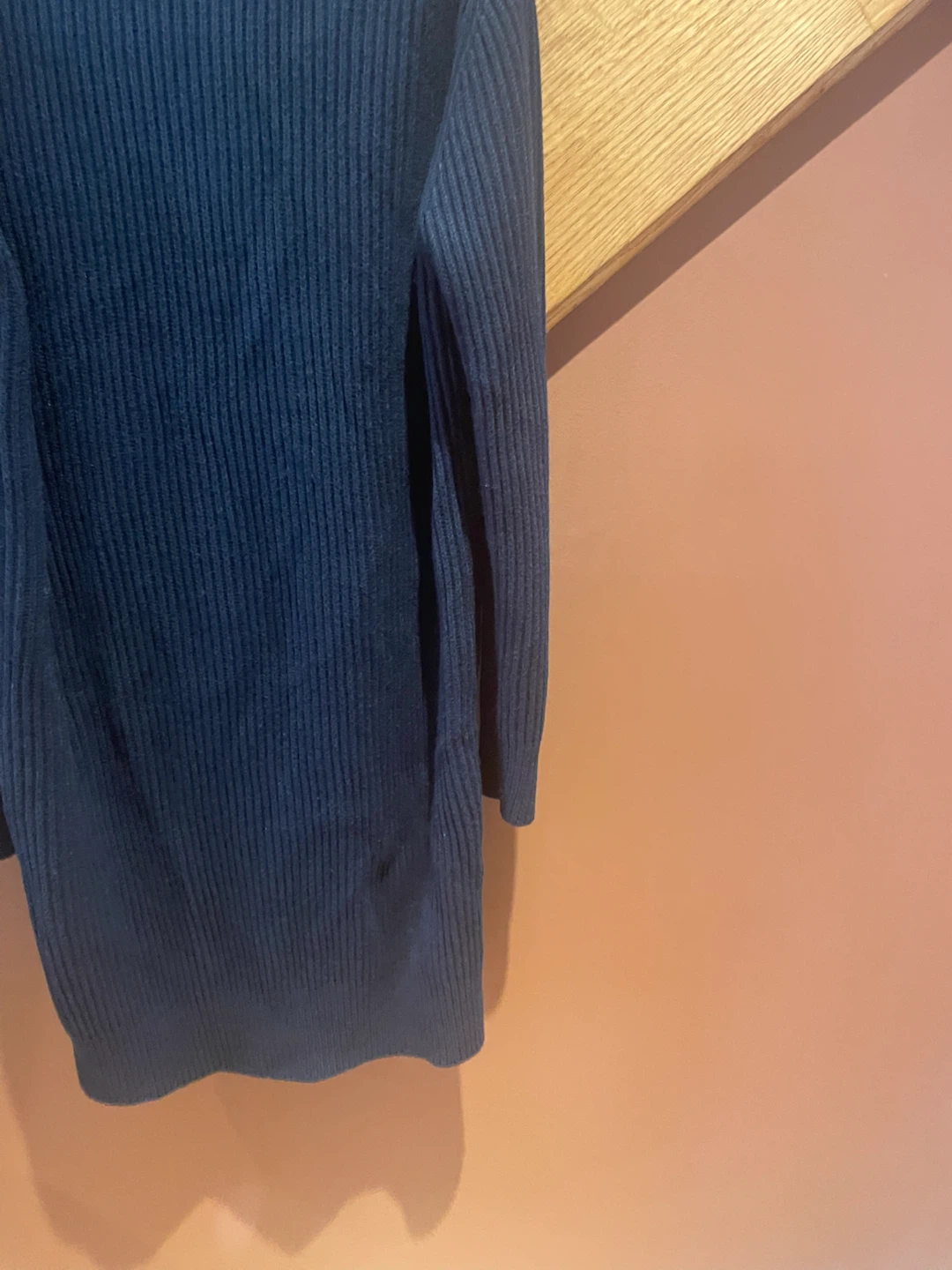 Michael Kors Black Ribbed Knit Dress Size L - photo 5