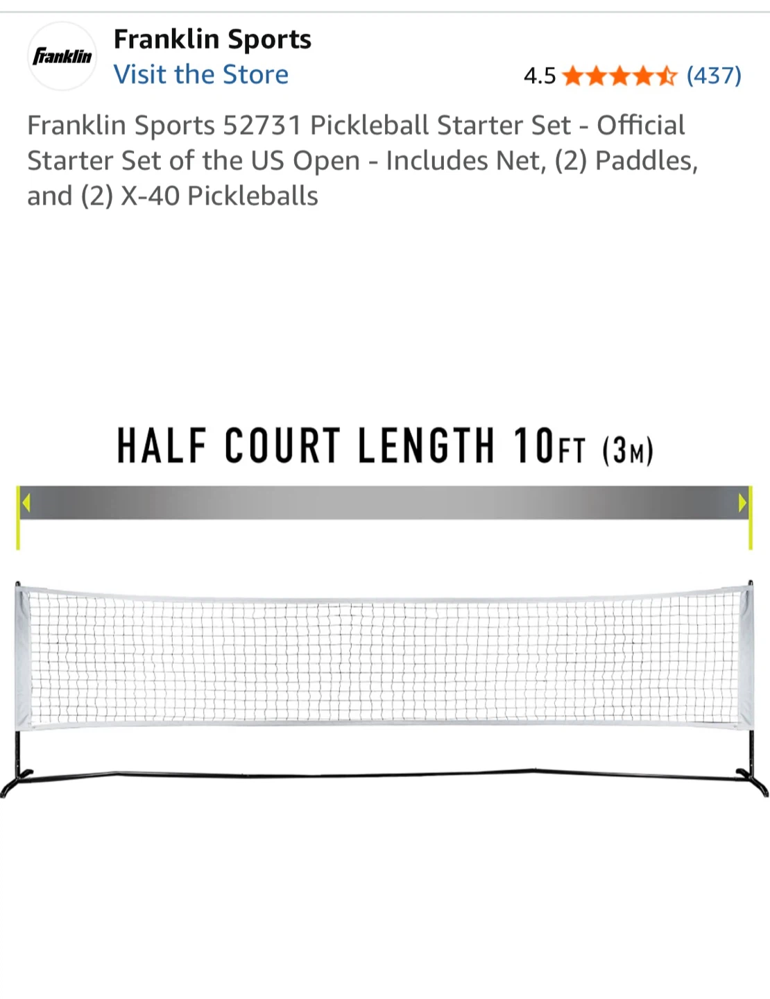 Franklin Sports Quikset Pickleball Starter Set - photo 5