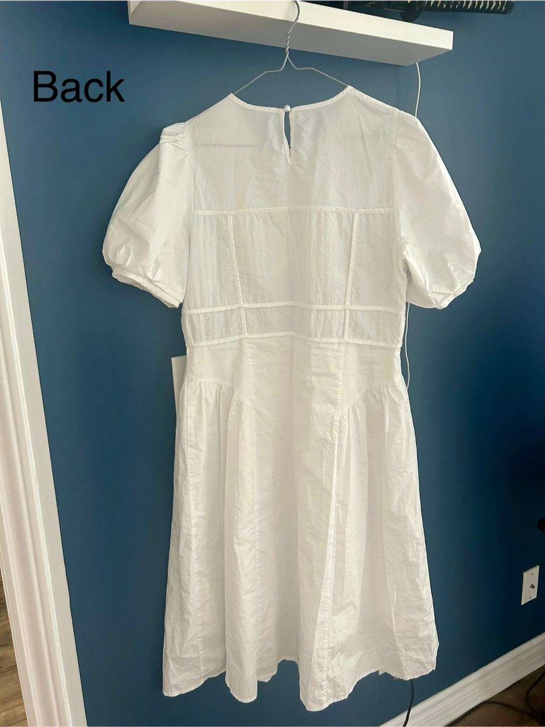 White Puff Sleeve Dress - photo 2