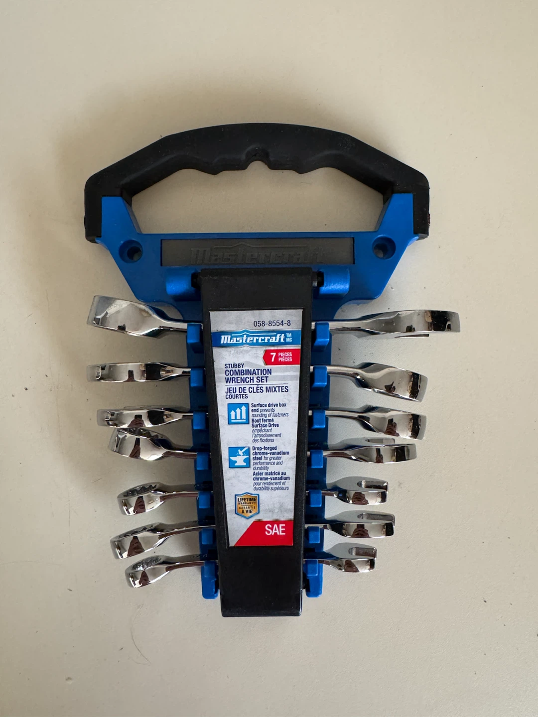 Mastercraft Stubby Combination Wrench Set - 7 Pieces