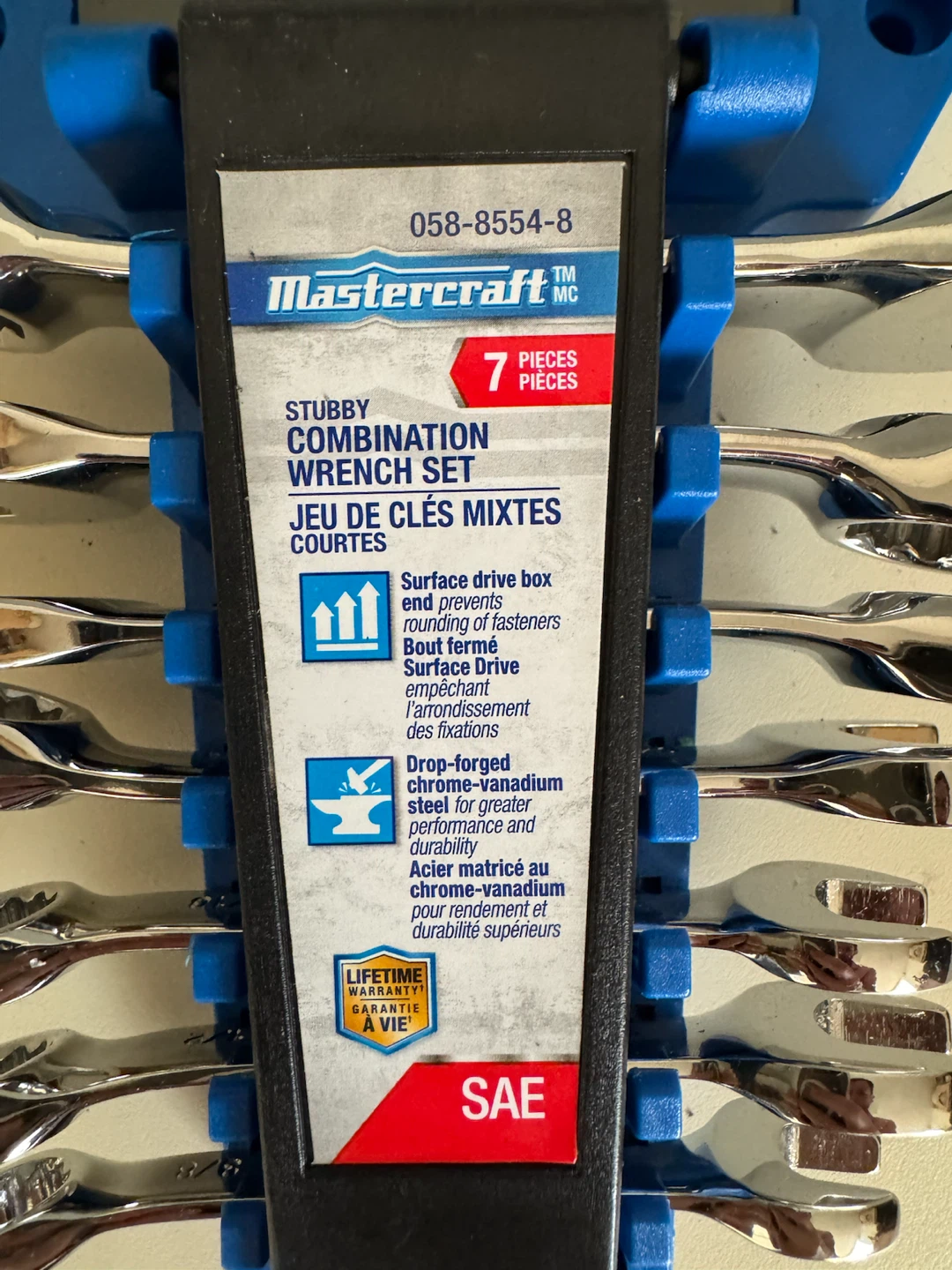 Mastercraft Stubby Combination Wrench Set - 7 Pieces - photo 2