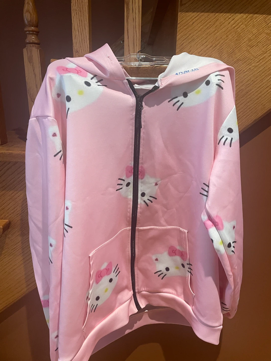 Pink Hello Kitty Zip-Up Hoodie
