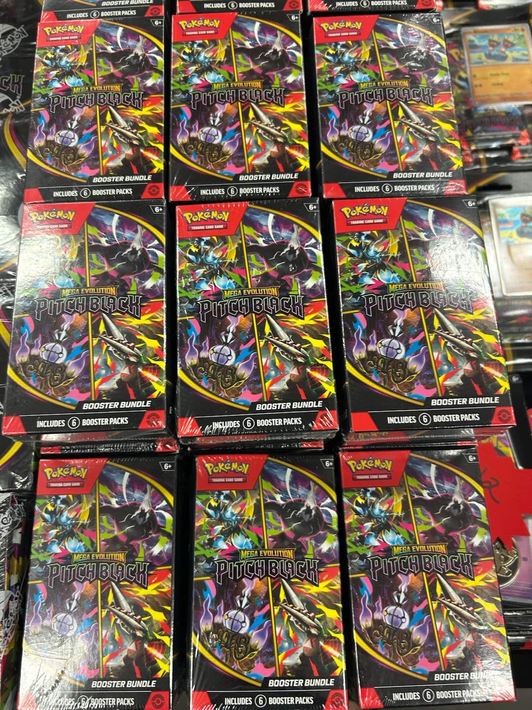 Pokémon Mega Evolution Pitch Black Booster Bundle (6 Packs)