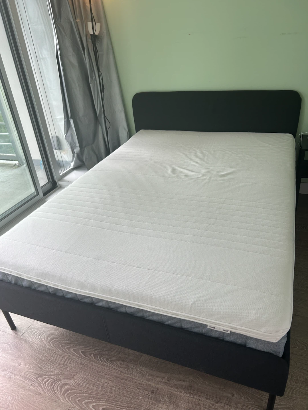 IKEA Upholstered Bed Frame - Dark Gray, Full Size
