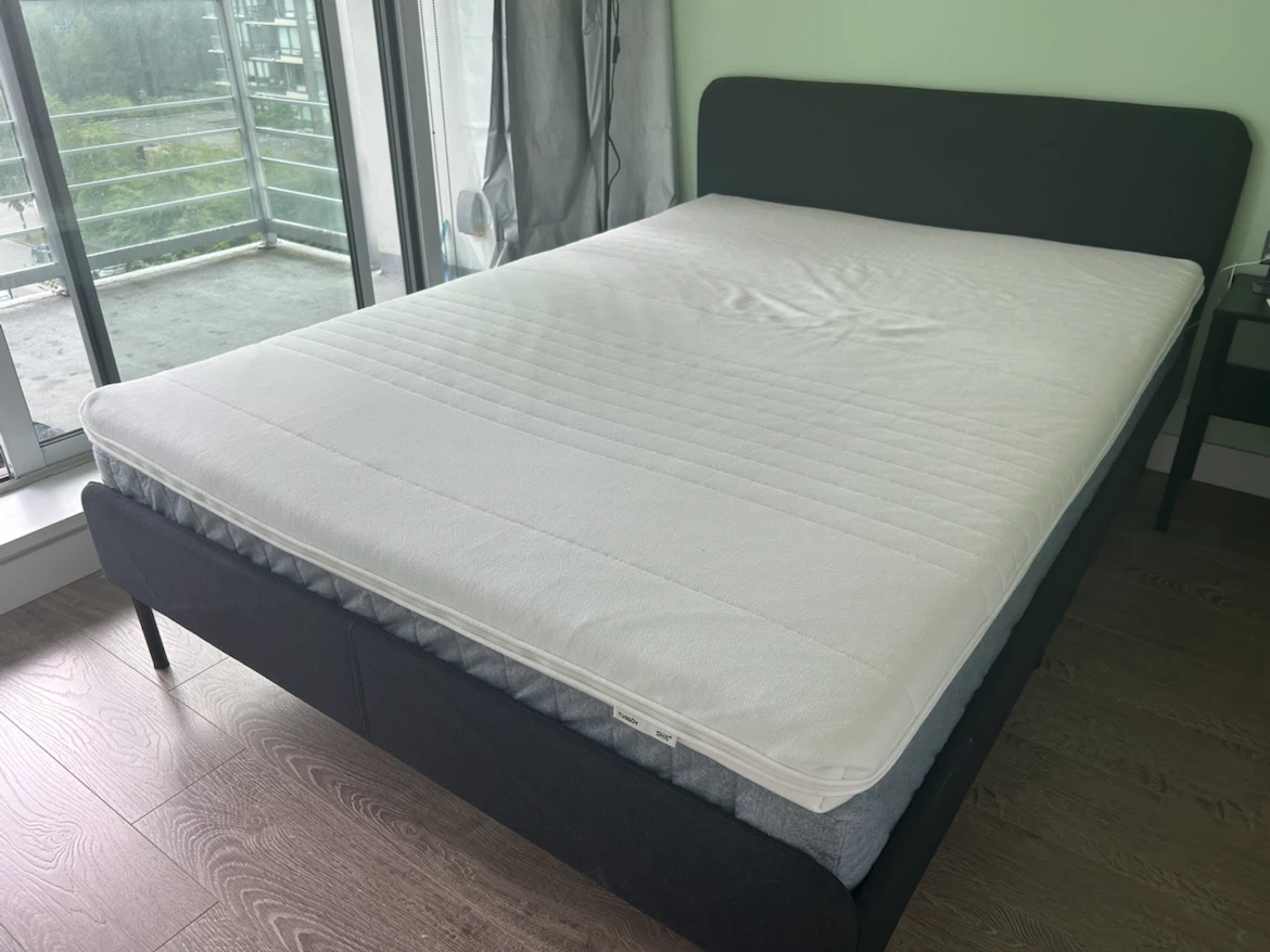 IKEA Upholstered Bed Frame - Dark Gray, Full Size - photo 2