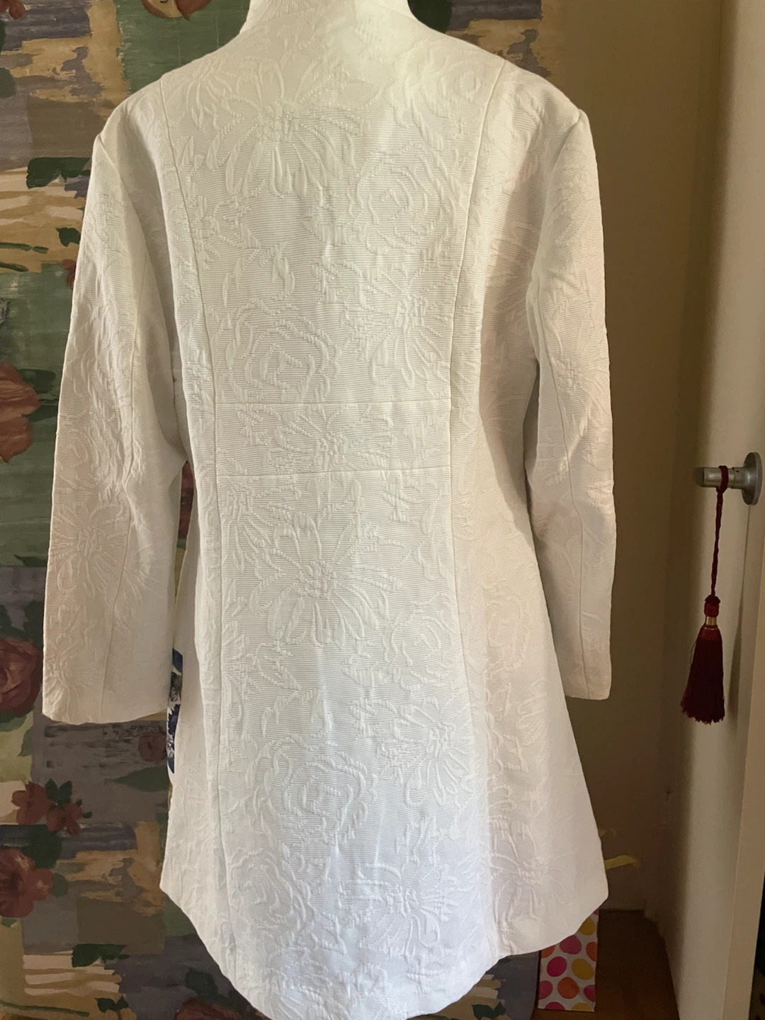 Desigual White Textured Coat - photo 2