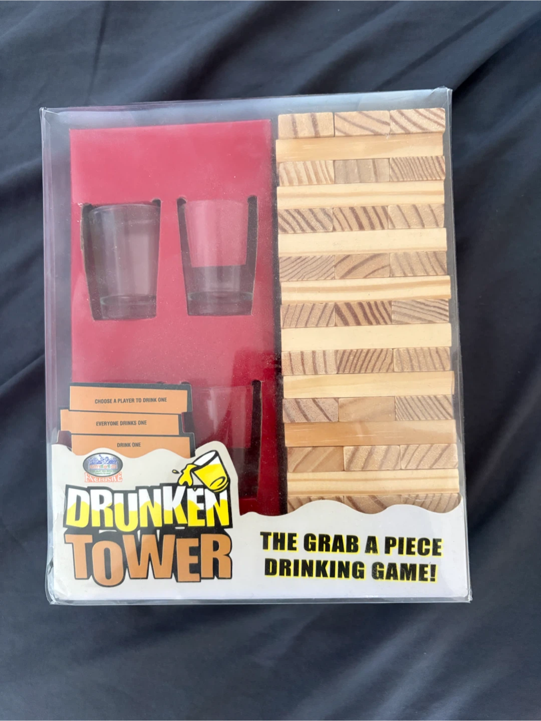 Drunken Tower Drinking Game with Shot Glasses