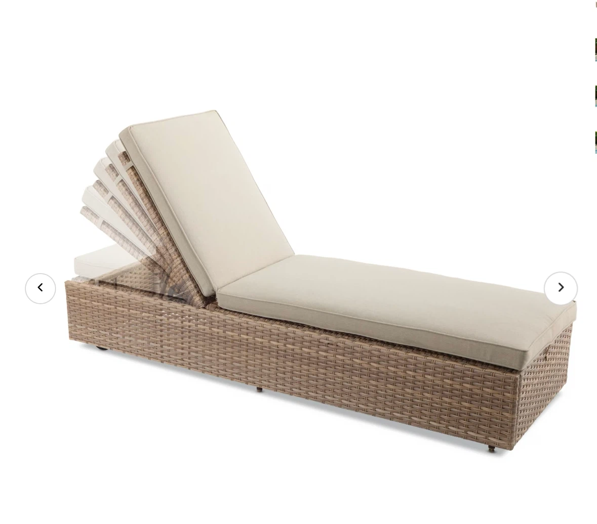 Wicker pool side lounger - photo 2
