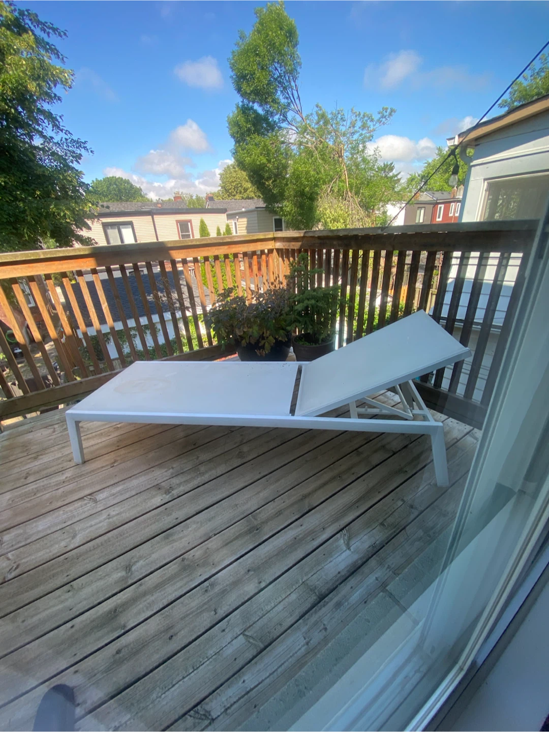 Article White Outdoor Chaise Lounge