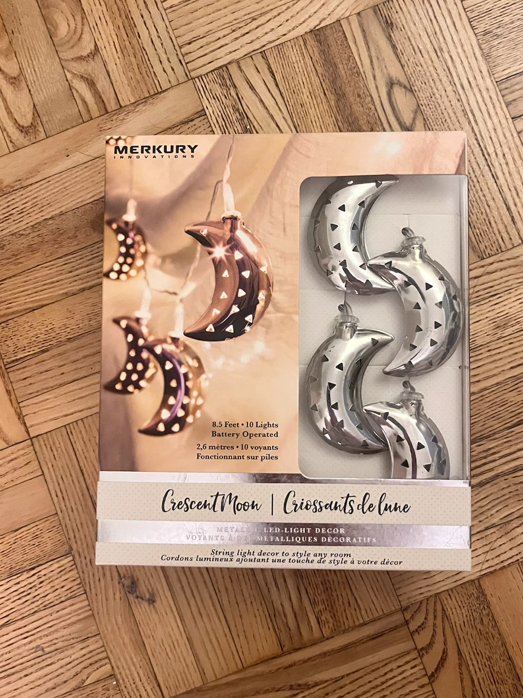 Merkury Innovations Crescent Moon LED String Lights