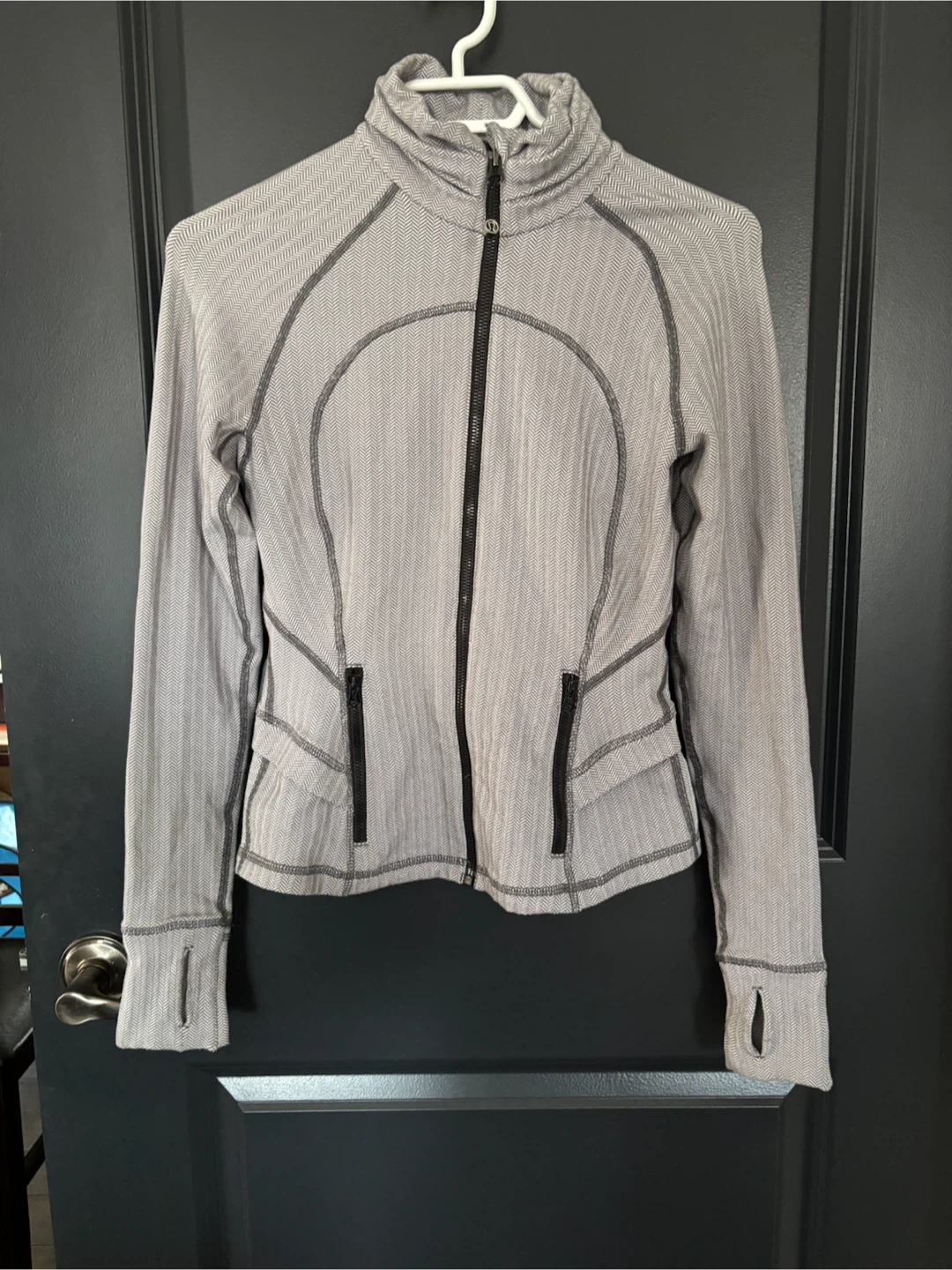 Lululemon Athletica Grey Herringbone Jacket