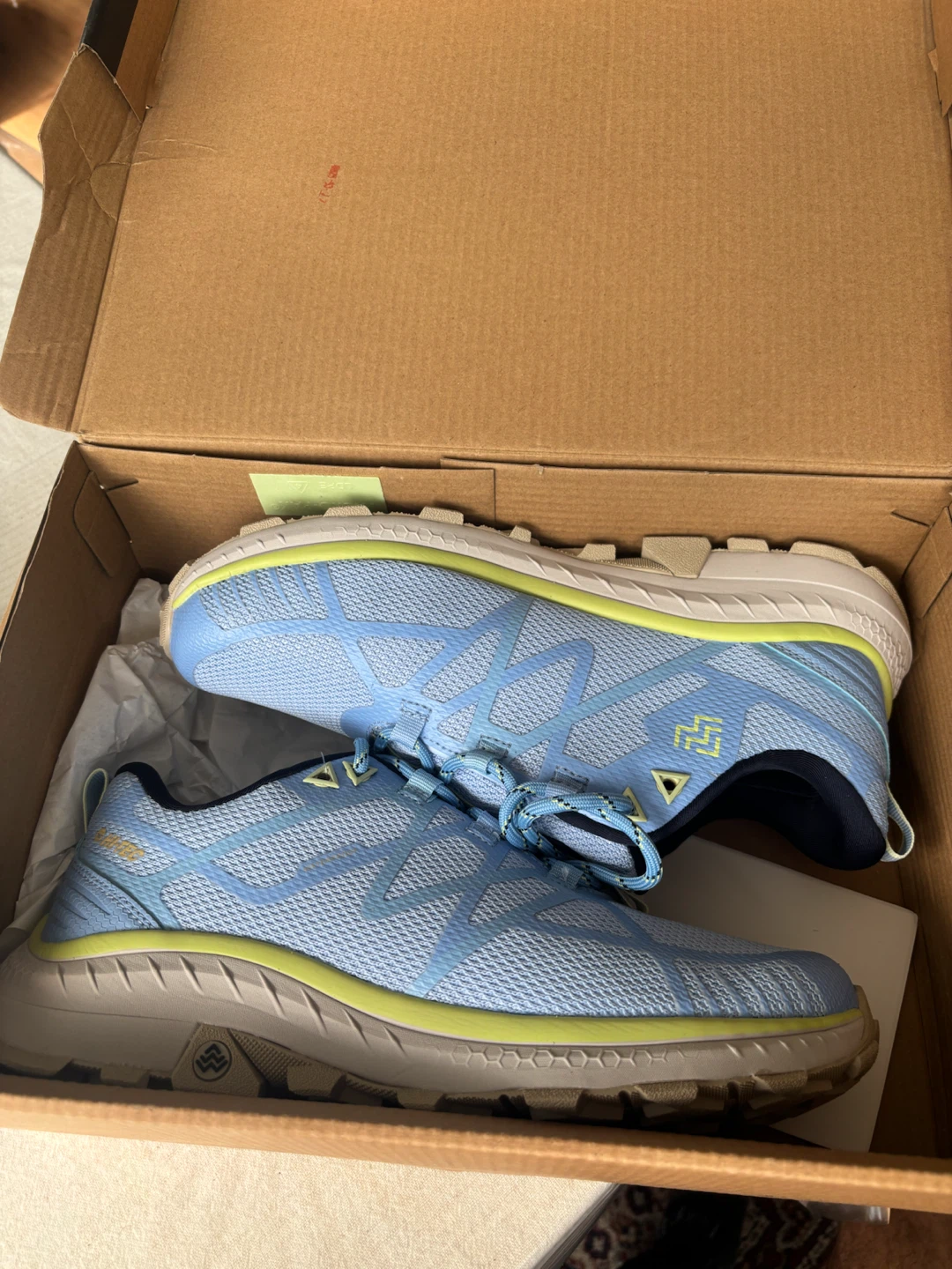 Women size 10 Hi-Tec Women's Light Blue Trail Running Shoes - photo 2