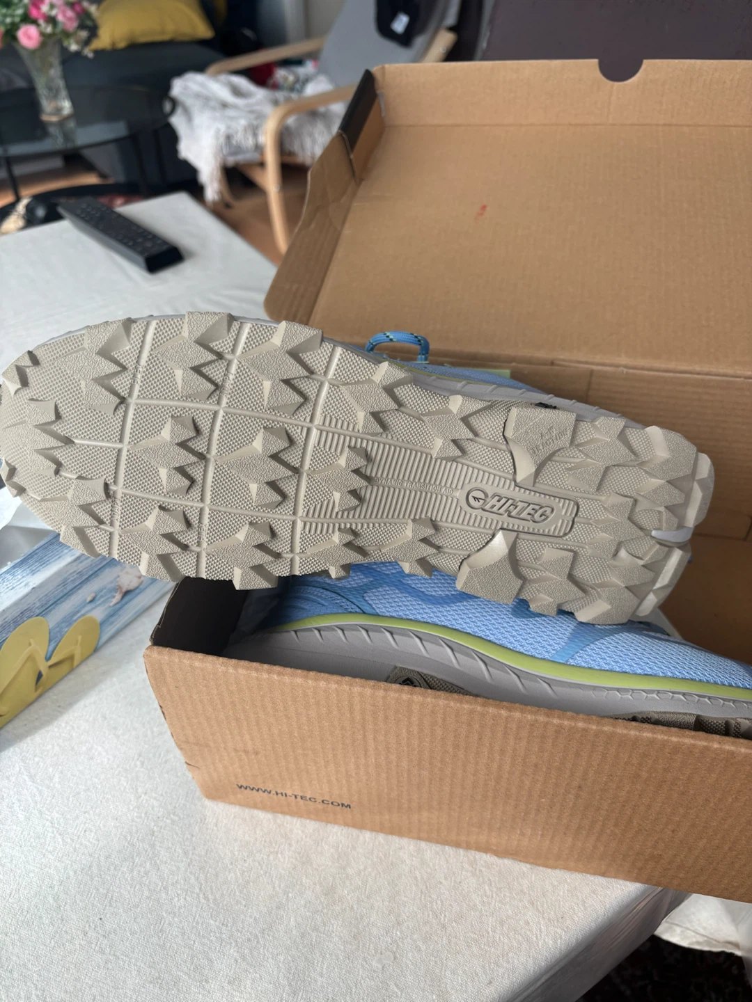 Women size 10 Hi-Tec Women's Light Blue Trail Running Shoes - photo 3